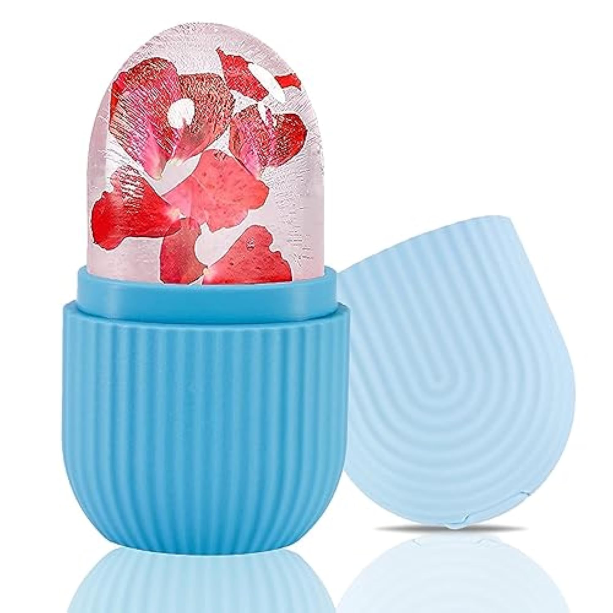 Ice Roller with Bath Gloves & Ultra Soft Sponge